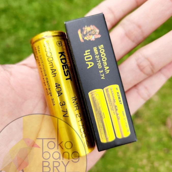 Authentic KDEST 5000mAh 40A 21700 - Battery - Baterai - Batre