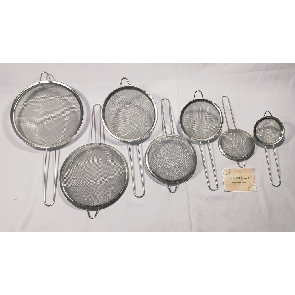saringan ayakan stainless penyaring tepung gula santan kelapa MPASI minyak