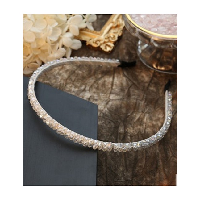 LRC Bando Fashion Tibetan Print Crystal Winding Headband D47568