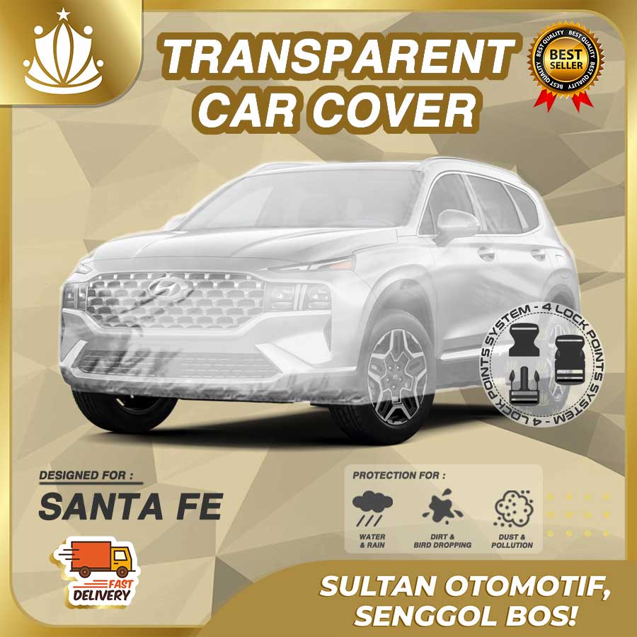 Body Cover Mobil Plastik TEBAL Hyundai Santa Fe SantaFe WATERPROOF