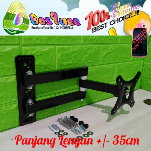 Bracket Monitor/TV 14 sampai 28 inch bisa juga 32&quot; Fleksibel Tipe Lengan TERMurah!!