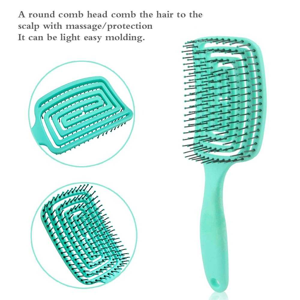 GIJ - MIQMI Sisir Rambut Detangling Brush &amp; Hair Comb 3PCS