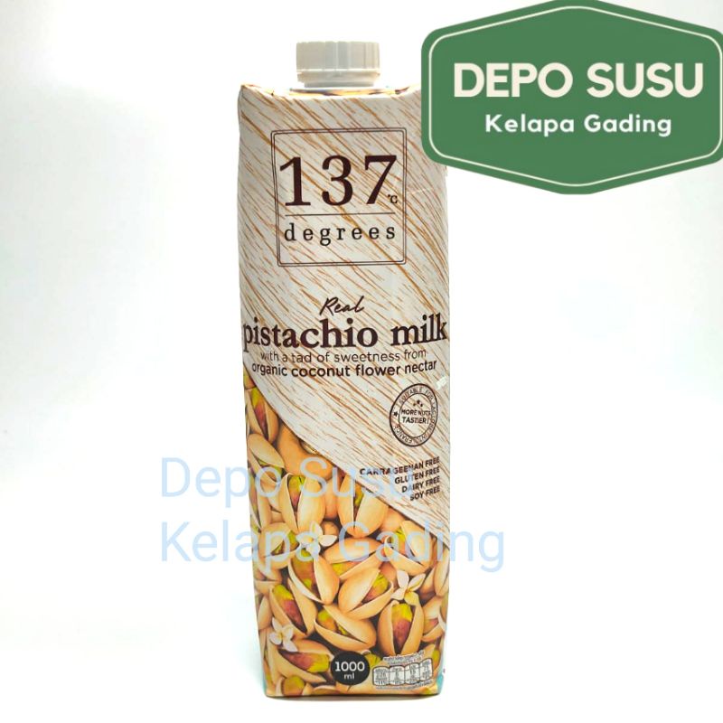 137 Degrees 1L Almond Milk Walnut Pistachio Chocolate | 1000ml Susu Organic Gluten Free Dairy Soy