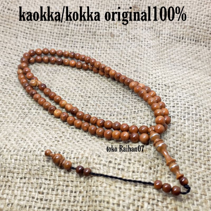 TASBIH KAYU KAOKKA/KOKKA 99 BUTIR 8MM ORIGINAL100%