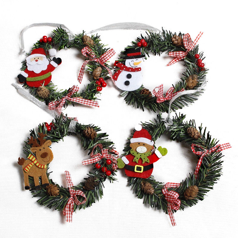 Colorful Christmas Non-woven Letter Xmas Tree Door Hanging Decorations S