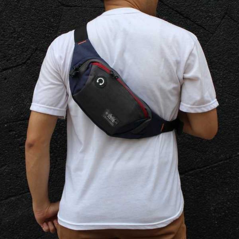 Tas Salempang Pria Waist Bag Slingbag Distro Premium Original