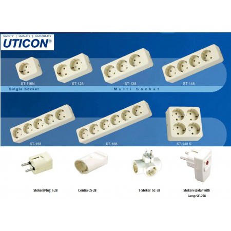 UTICON Stopkontak Stop kontak 6 Lubang ST-168 6lb