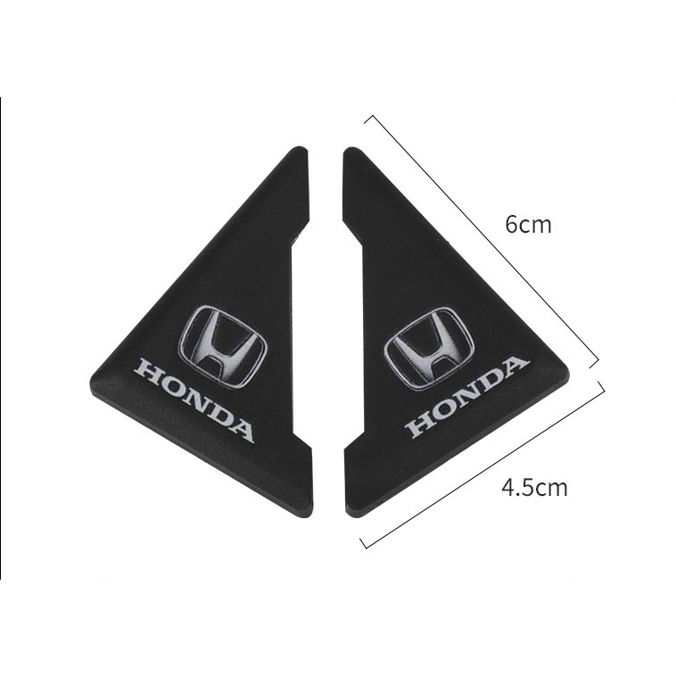 2 / 4Pcs Stiker Pelindung Sudut Pintu Mobil Honda Civic CRV HRV BRV Freed Brio Accord Jazz Bahan PVC