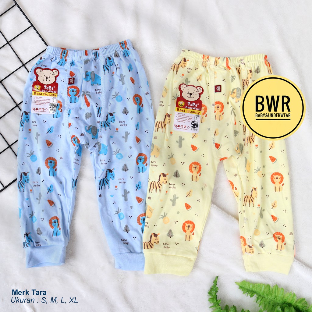 [ 3pc ] Celana Panjang TARA WARNA [ II A9 - D9 ] Celana anak dan bayi newborn pempers S,M,L,XL - Bwr