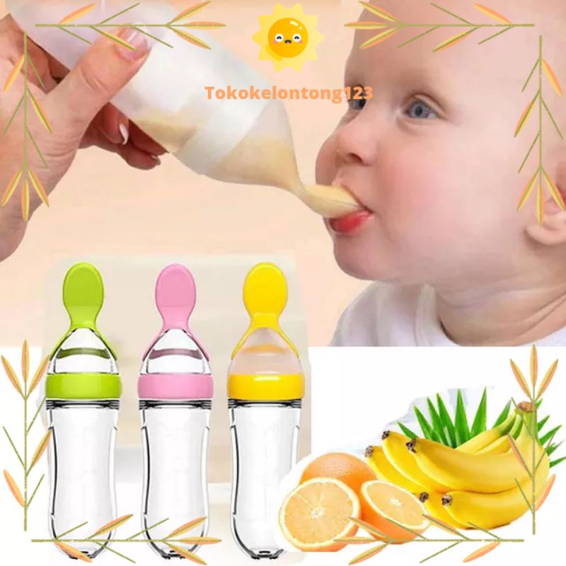 [COD]Botol Dot / Bottle Spoon Soft Squeeze/