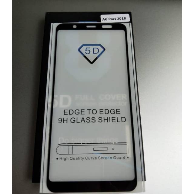 TEMPERED GLASS FULL LEM 5D 9D SAMSUNG A6 PLUS 2018 ANTI GORES KACA FULL LEM - COVER