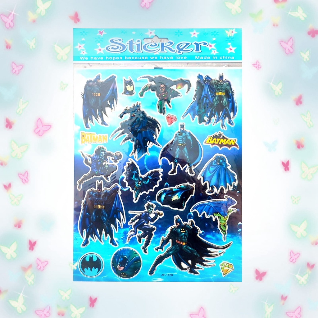 

Gambar Tempel Laser Sticker Stiker Laser Anak Karakter Kartun DC Batman