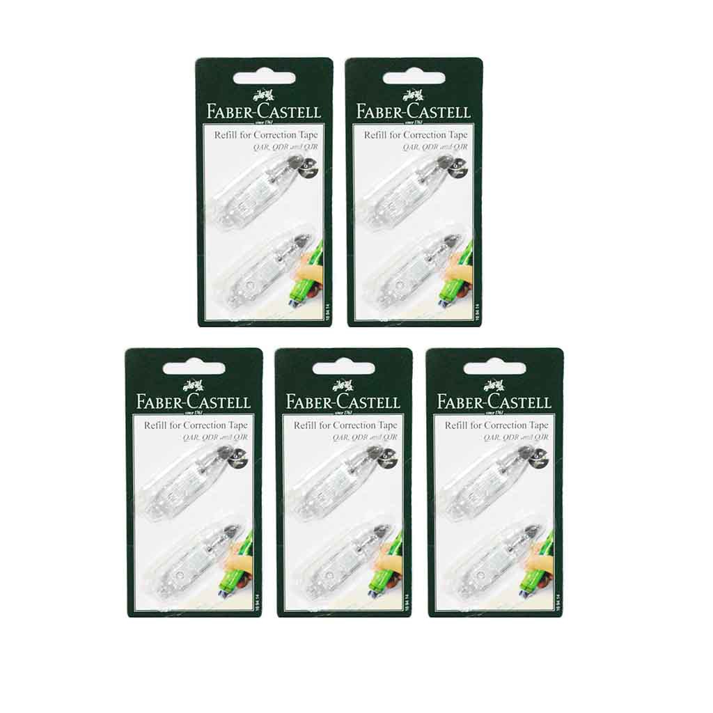

HJK Refill Correction Tape Faber Castell Tipe QAR/QJR/QDR/Chameleon/R1/Twist Correction/Set 2 Pcs