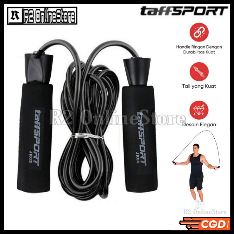 Jual TaffSPORT Lompat Tali Skipping Speed Jump Rope Sports Weight