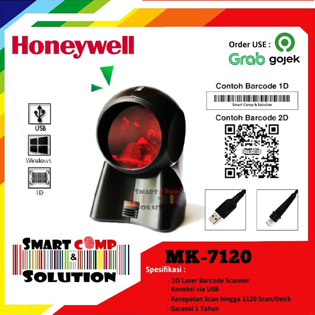 Omni Barcode Scanner Honeywell  MK7120 / MK-7120 / MK 7120