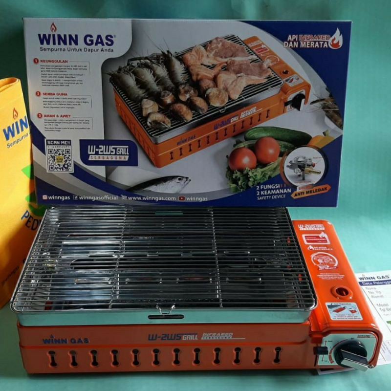 WINN Kompor Gas BBQ  , Tabung Kaleng Grill 2WS Grill