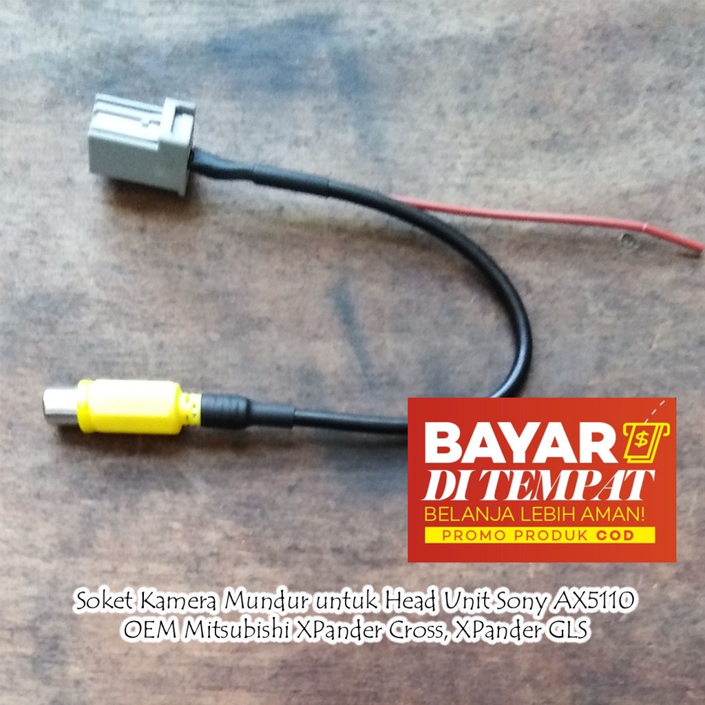 Soket Kamera Parkir 8 pin untuk Head Unit Sony AX5110 Bawaan Mitsubishi XPander Cross, XPander GLS, 