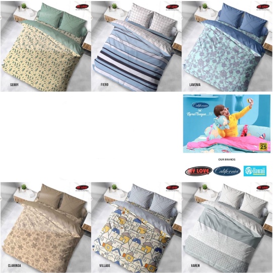 SPREI MY LOVE JUMBO 200X200 T. 30 EXTRA KING SPREI KATUN TERBARU