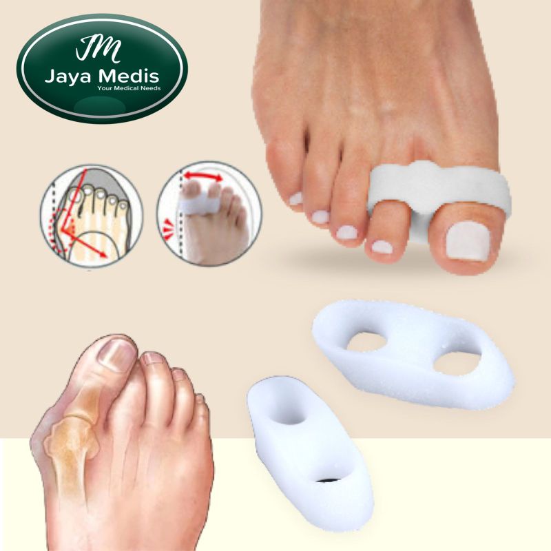 Sparator Jari Kaki Bahan Silikon Hallux Valgus - Bunion 1 Pasang