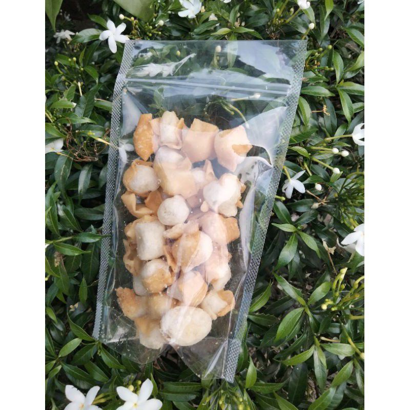 Siomay mini kering Original toping Seblak Bu AkoyUso Kemasan 90_+ gram