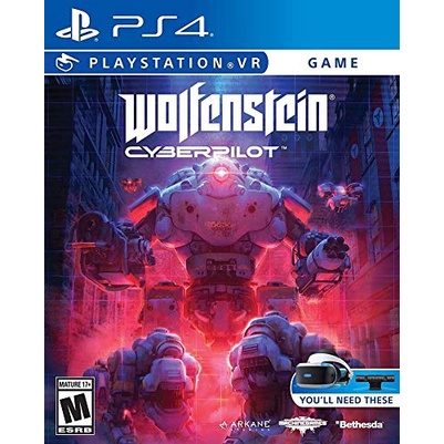 Sony Playstation PS4 Wolfenstein Cyberpilot VR Video Game