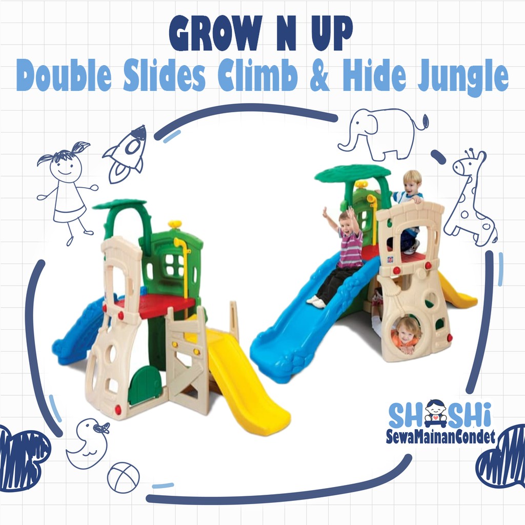 Grow n Up Double Slides Climb n Hide Jungle