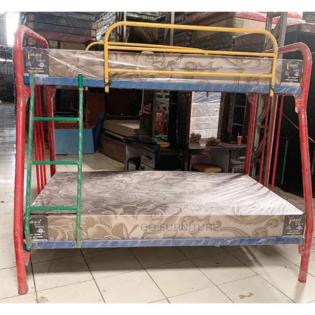 Ranjang susun besi 90/120 kasur busa Yukata Bronze Plus 90x200 120x200