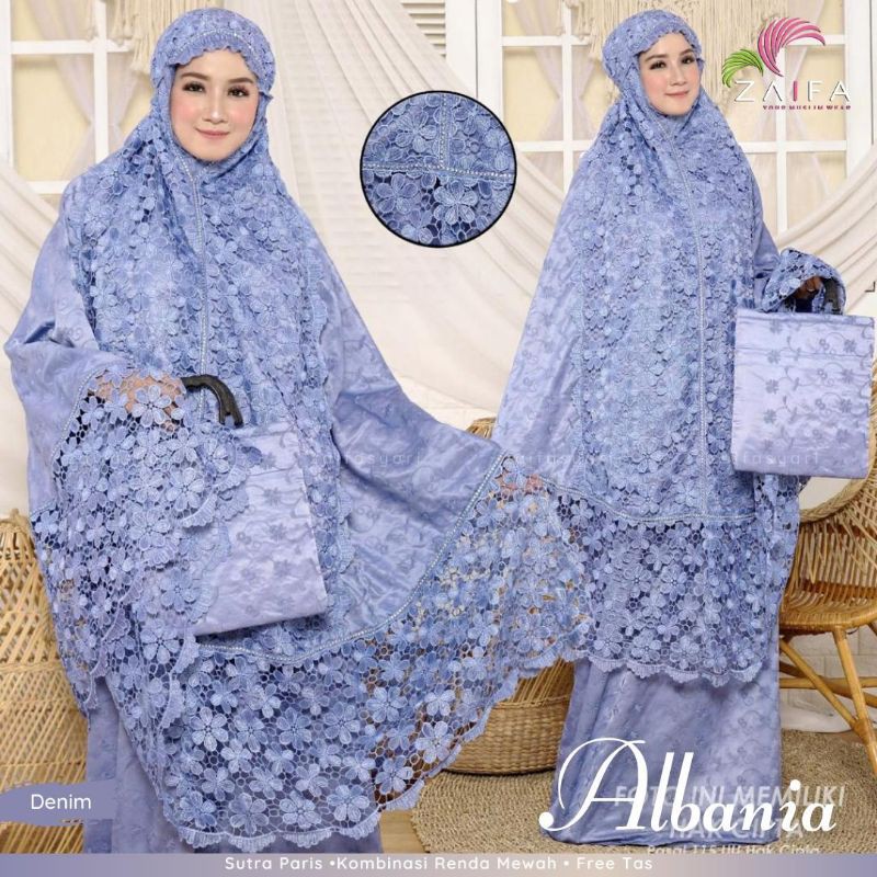 mukena premium sutra paris mukena albania ori zaifa