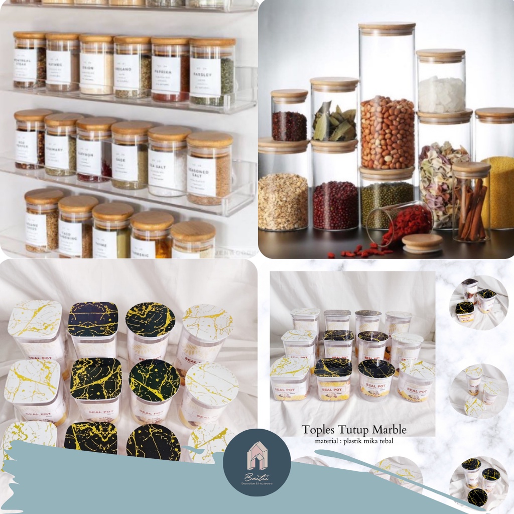 BAITII ANEKA TOPLES KUE LEBARAN/ TOPLES TUTUP MOTIF KAYU MIKA BENING TRANSPARAN/ TOPLES BUMBU/TOPLES