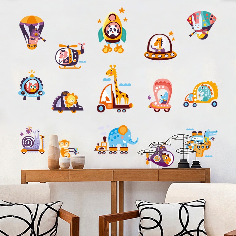 Reliza Wall Sticker Sea Land Air Transportasion Anak Stiker Dinding XH99289