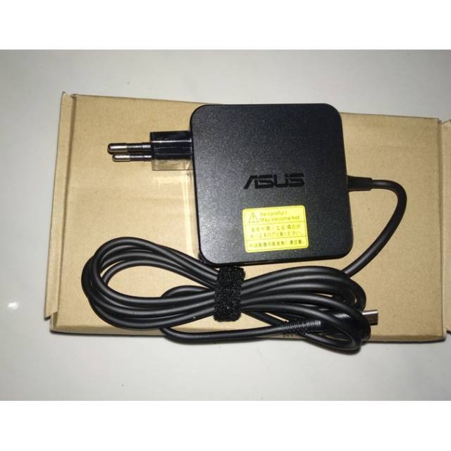 cas Adaptor Charger Original ASUS Zenbook UX370 UX370U 65W USB Type C model Petak