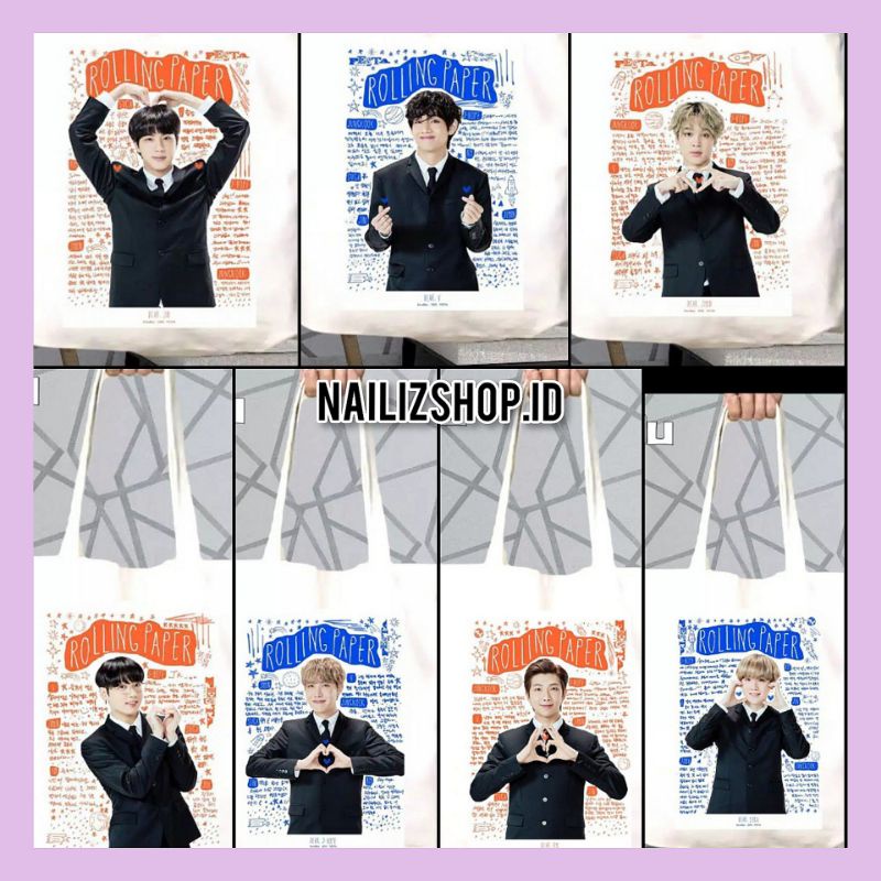 Tote Bag BTS Rolling Paper
