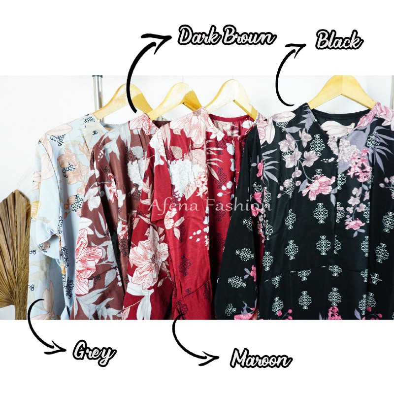 (BUSUI FRIENDLY) MAXY DRESS TRISTAN 4 WARNA ETNIK FLOWER