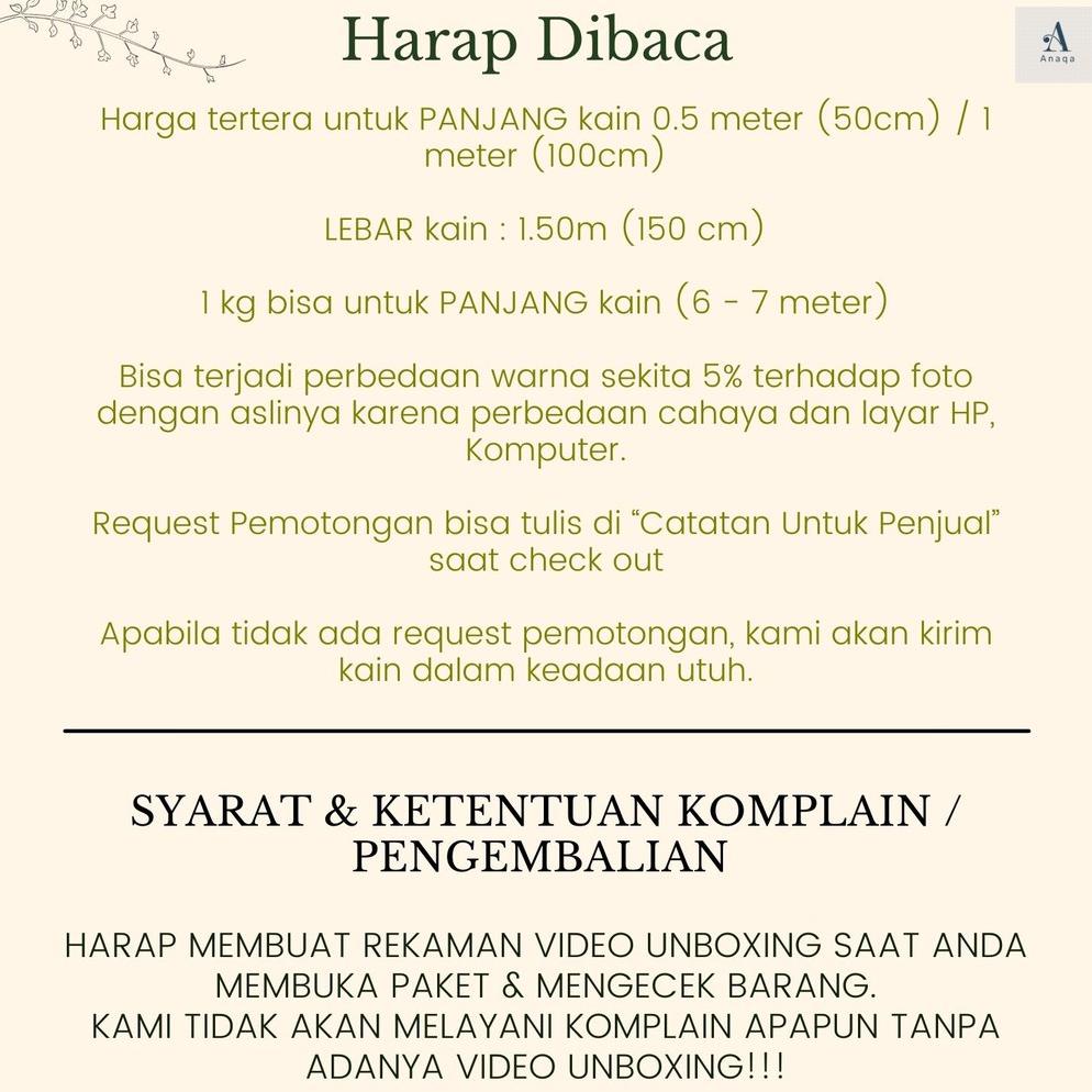 Meter Kain Brukat Premium / Brokat Tile Prancis Bahan Kebaya Sakura Motif