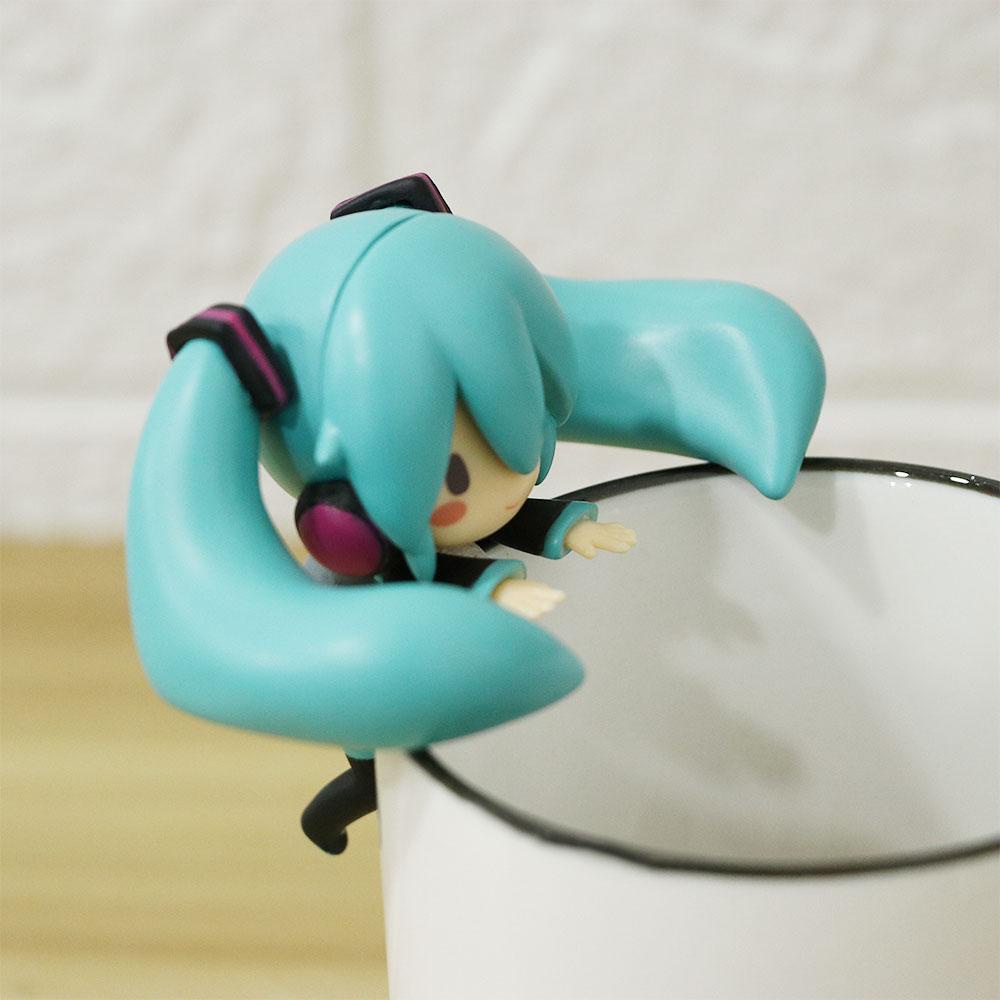 Lanfy Hatsune Miku Cute Q version Collection Model Patung Ornamen Rumah PVC Gambar Anime