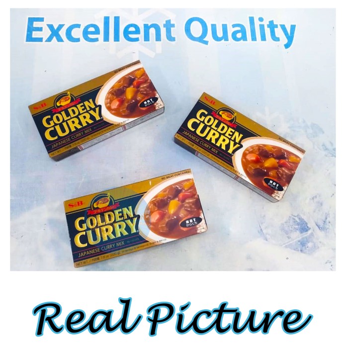 

Best Seller - S&B Golden Curry 220Gr Hot | Kari Blok | Kari Jepang | Kari Pedas