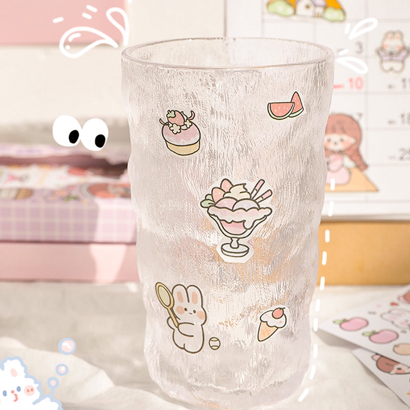 50 Lembar Stiker Kertasselotip Washi Gambar Kartun Kawaii Untuk Dekorasi Scrapbook DIY