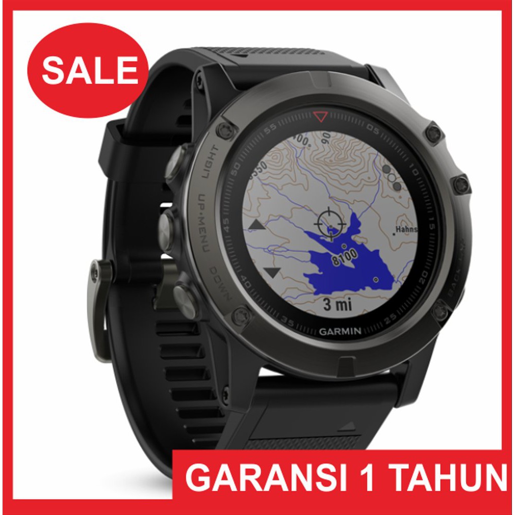 Promo Smartwatch GARMIN FENIX 5X SAPPHIRE SLATE GRAY SEA GARANSI 1 TAHUN Berkualitas