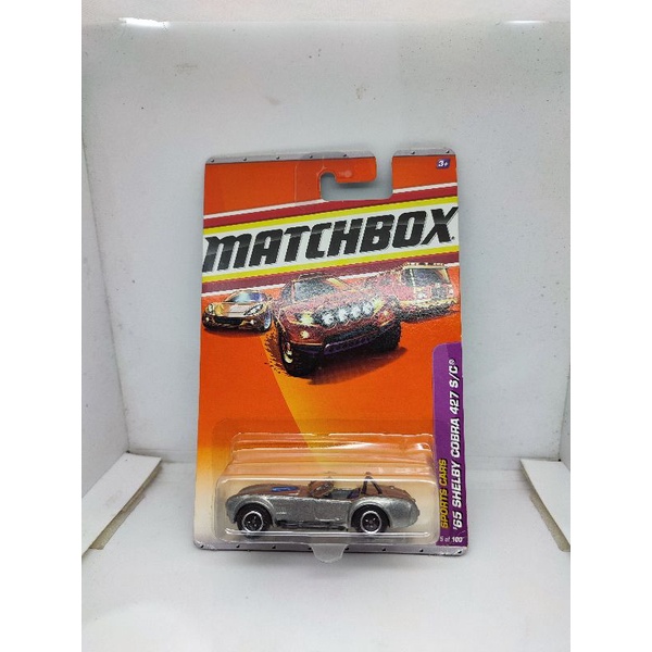 miniatur diecast matchbox sports cars 65 shelby cobra 427 sc