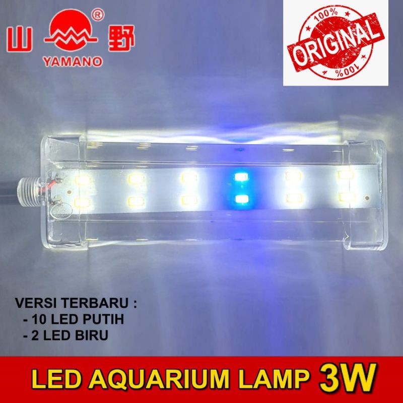 Lampu Aquarium Led gantung Original Yamano 3W