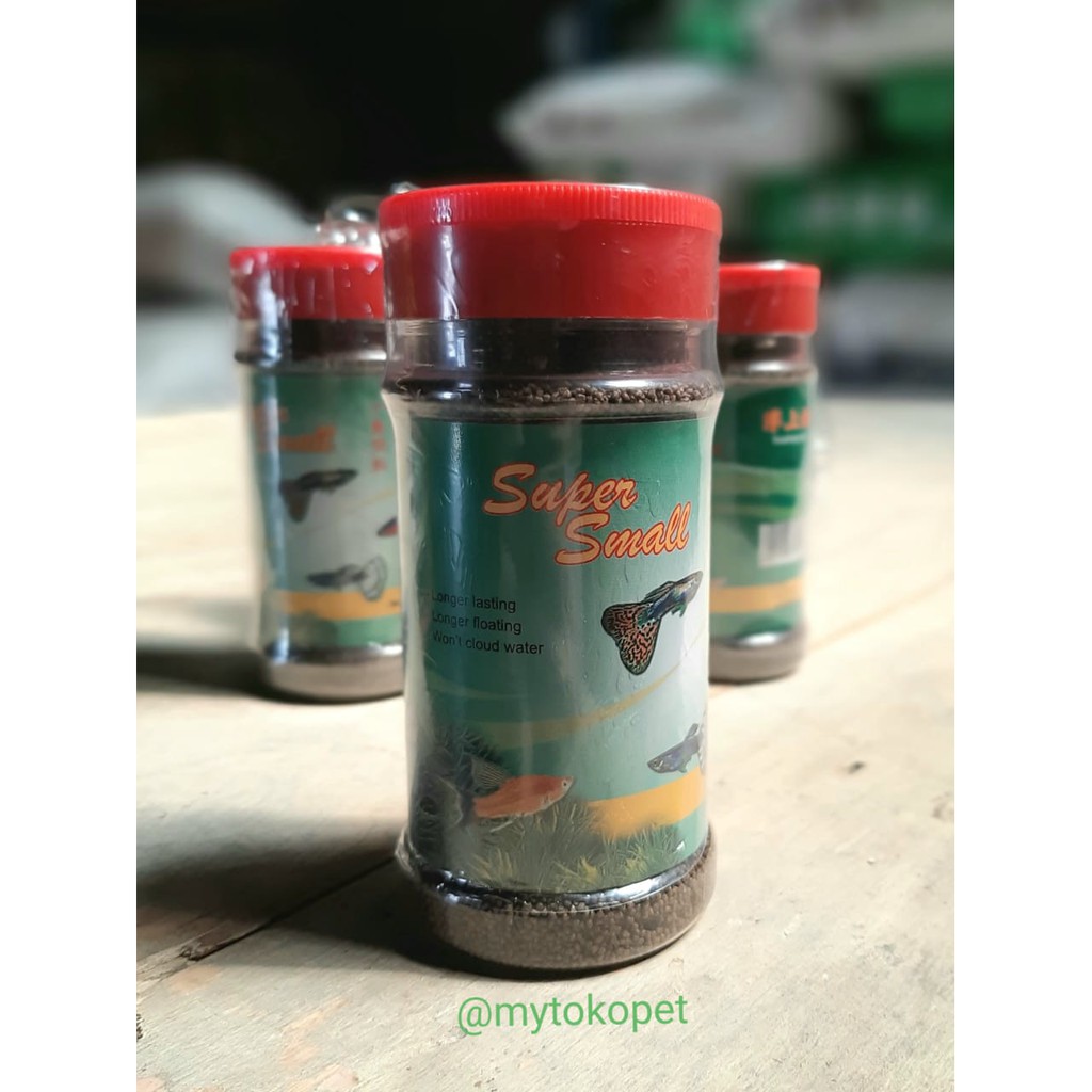 Pelet Halus SUPER SMALL 120Gr - Pakan Ikan Kecil PALING MURAH