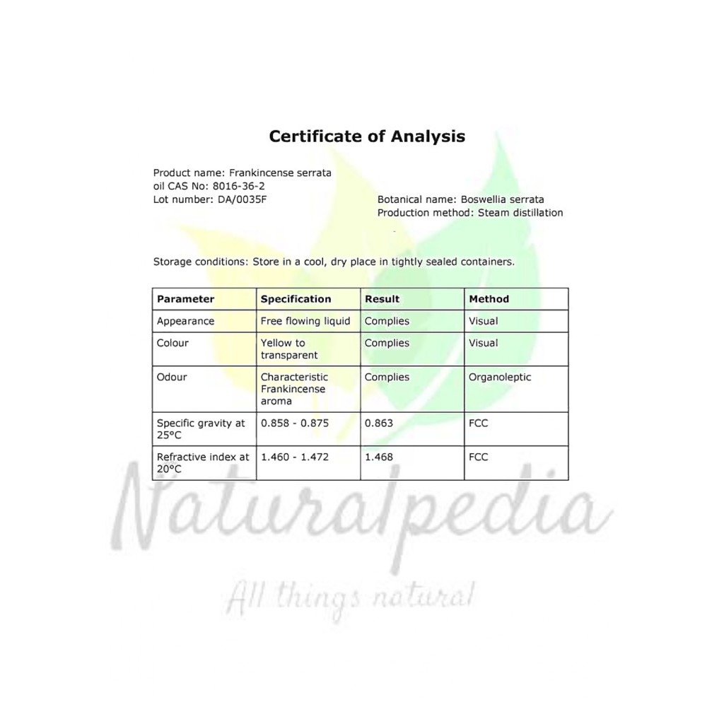 Pure Frankincense Essential Oil 10ml / Minyak Atsiri Esensial Kemenyan Boswellia Asli Murni