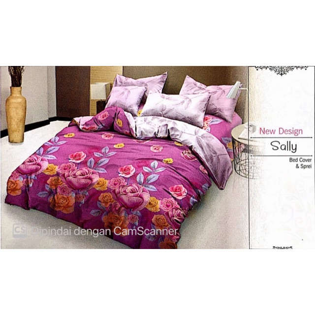 Sprei Lady Rose 180x200 Motif Sally