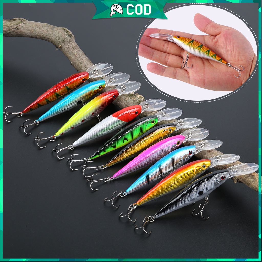 Sougayilang 13 cm/11g Ikan Kecil Crankbait Lure Metal Triple Fishing Hooks Fishing Bait Fishing Lure