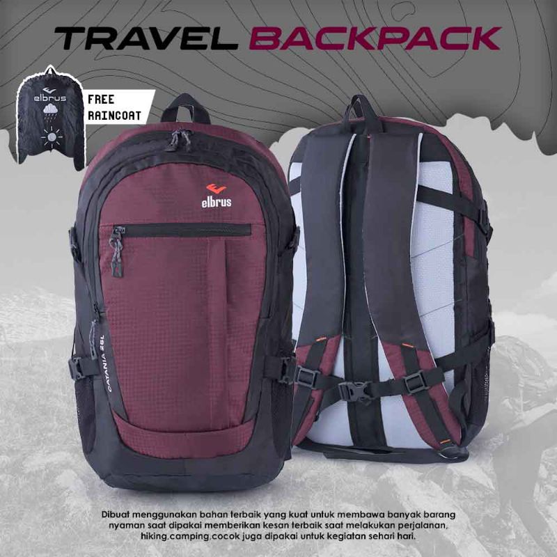 Daypack Tas Ransel Pria Wanita 25 Liter Terbaru | Tas Gendong Kerja Sekolah Kuliah | Tas Backpack Premium | Tas Travelling Outdoor