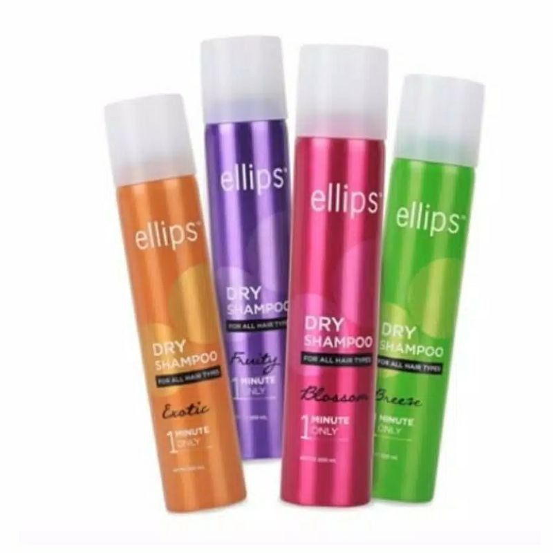 ellips dry shampoo 200ml 50ml   ellips shampo kering tanpa bilas kemasan kaleng