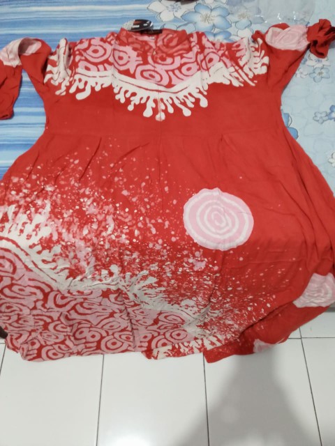 Tw40 Gamis Batik Twill Premium Motif Abstrak