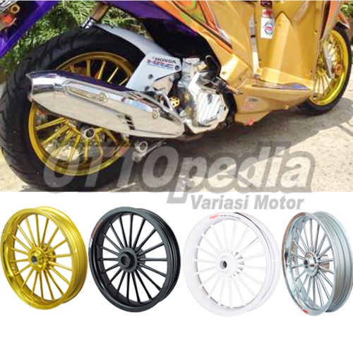 Power Velg Pelek Racing Tapak Lebar Vario 110 Vario 125 Vario 150 Beat Scoopy CW Karbu FI 110 Classi