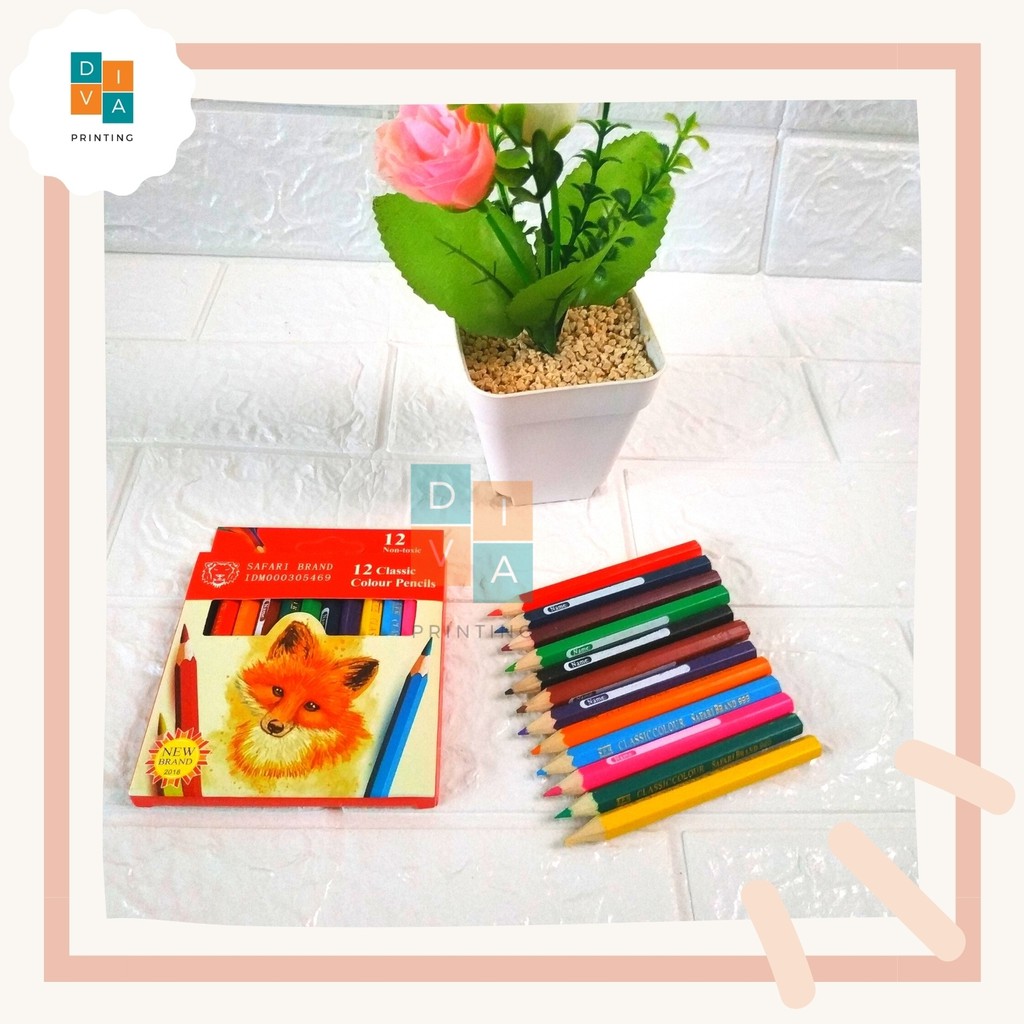 

PENSIL WARNA | PENSIL WARNA MURAH | PENSIL WARNA SAFARI BRAND | ALAT SEKOLAH | ATK | COLOR PENCIL