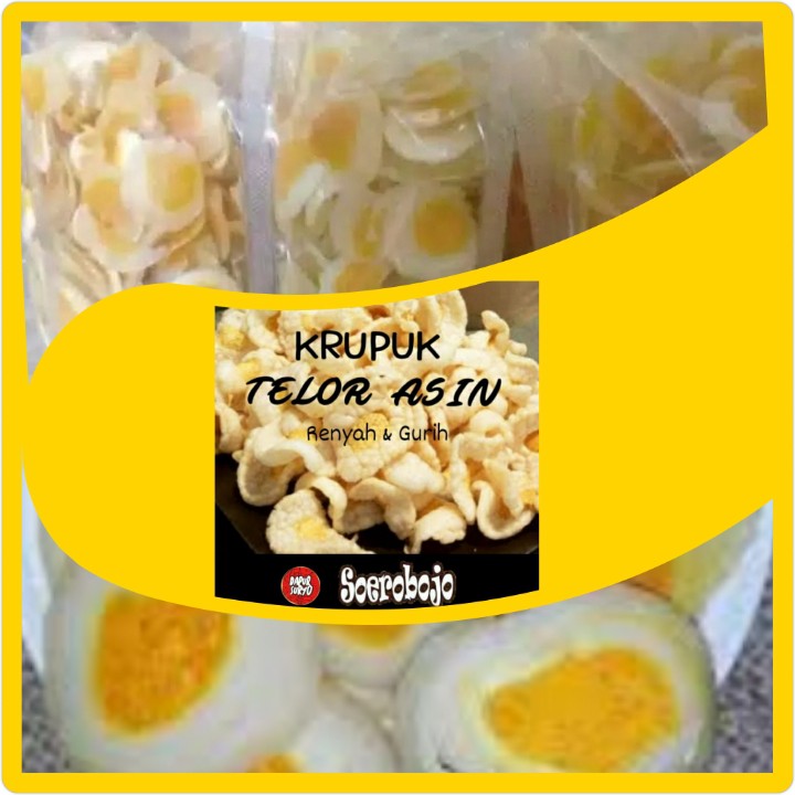 

Krupuk Telur asin Soerobojo (Mentah)